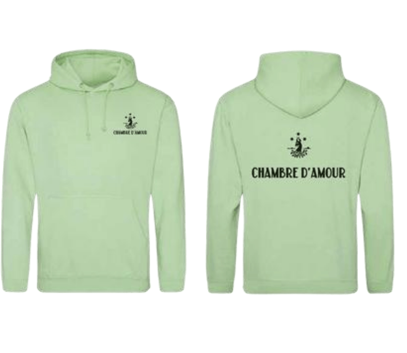 Sweat à capuche Chambre d'Amour vert XS